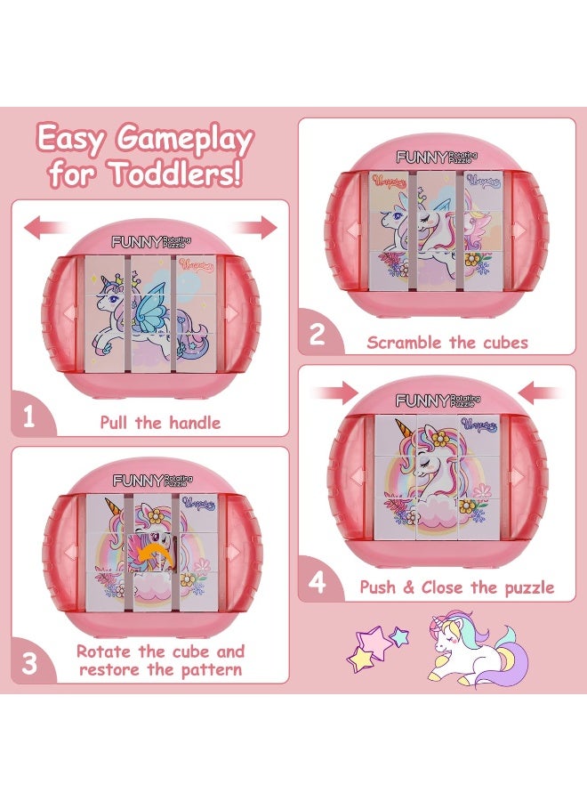 لغز دوار للأطفال من سن 3 4 5 6 7 8، لغز 4 في 1 للأطفال الصغار الذين يسافرون، والسيارات، والطائرات، وأنشطة الرحلات البرية، والمهارات الحركية الدقيقة، هدية رائعة للأولاد والبنات من سن 3 سنوات فما فوق - Image 2